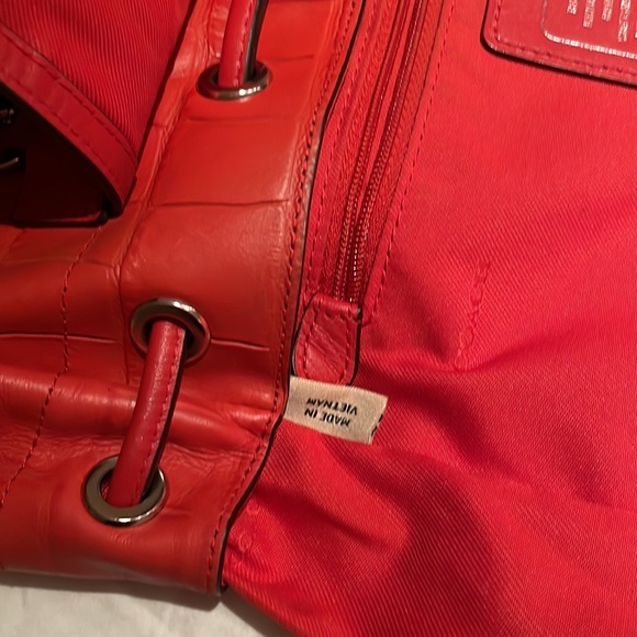 COACH Leather Tangerine  Backpack - Picture 5 of 12